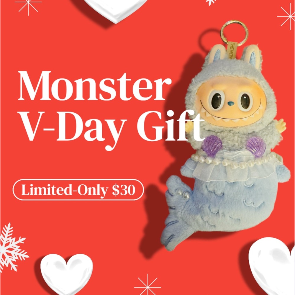 LFF Custom Sea Salt Coconut Mermaid Monster Plush Pendant Keychain